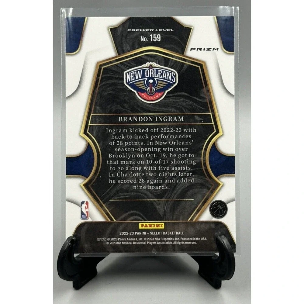 2022-23 Select Brandon Ingram‎ Concourse Tri-Color Prizm #59 NOLA Pelicans